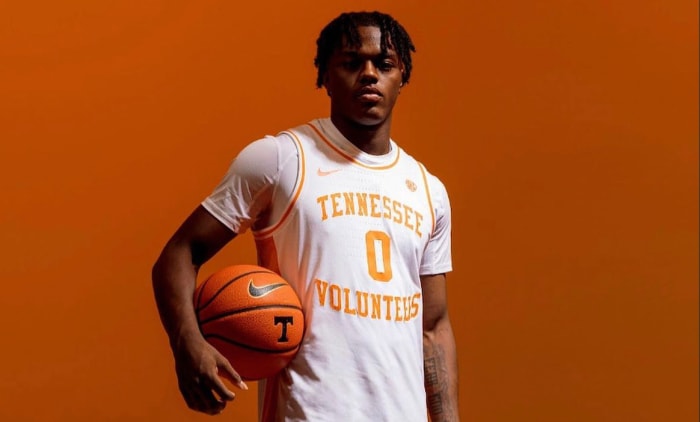 2024 G Ahmad Nowell during his official visit to Tennessee in Knoxville, Tennessee, on February 27, 2023. (Photo courtesy of Ahmad Nowell)